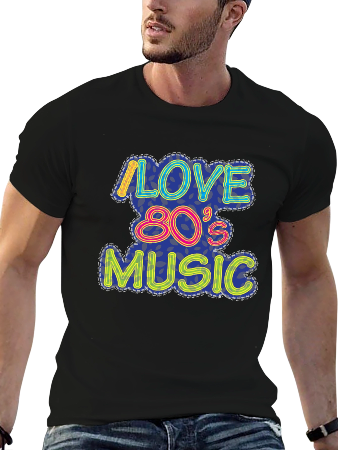 I Love 80s Music Graphic Tee