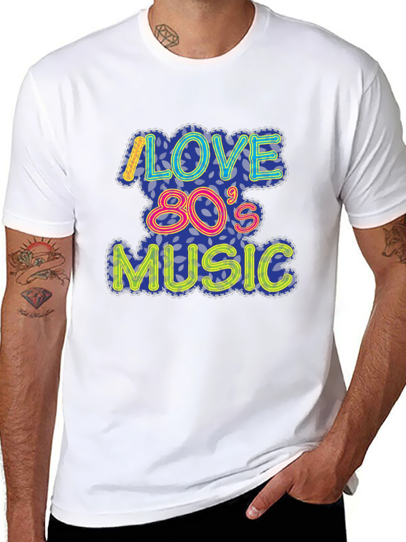 I Love 80s Music Graphic Tee