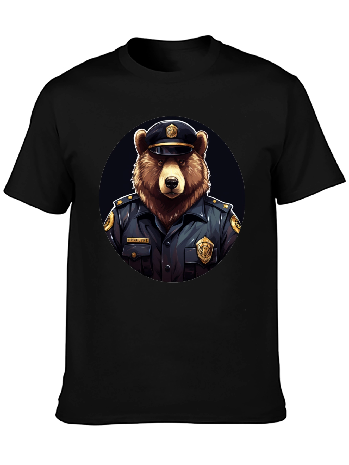 Bear Cop T-Shirt - Funny Police Animal Tee