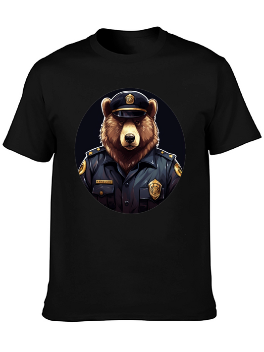Bear Cop T-Shirt - Funny Police Animal Tee