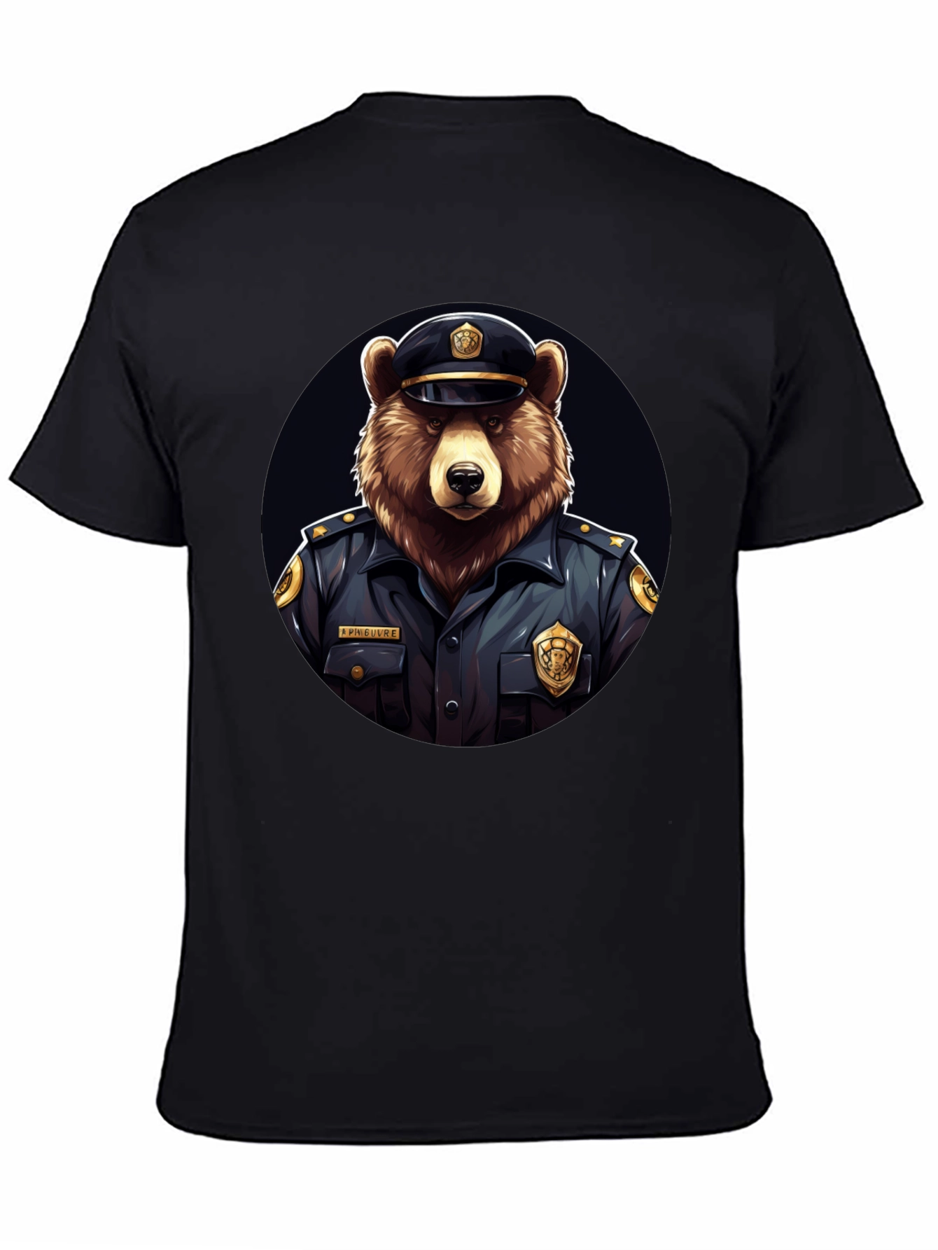 Bear Cop T-Shirt - Funny Police Animal Tee