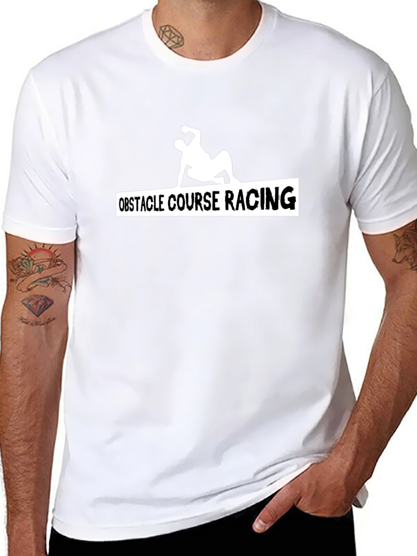 Obstacle Course Racing T-Shirt Black OCR Athlete Tee