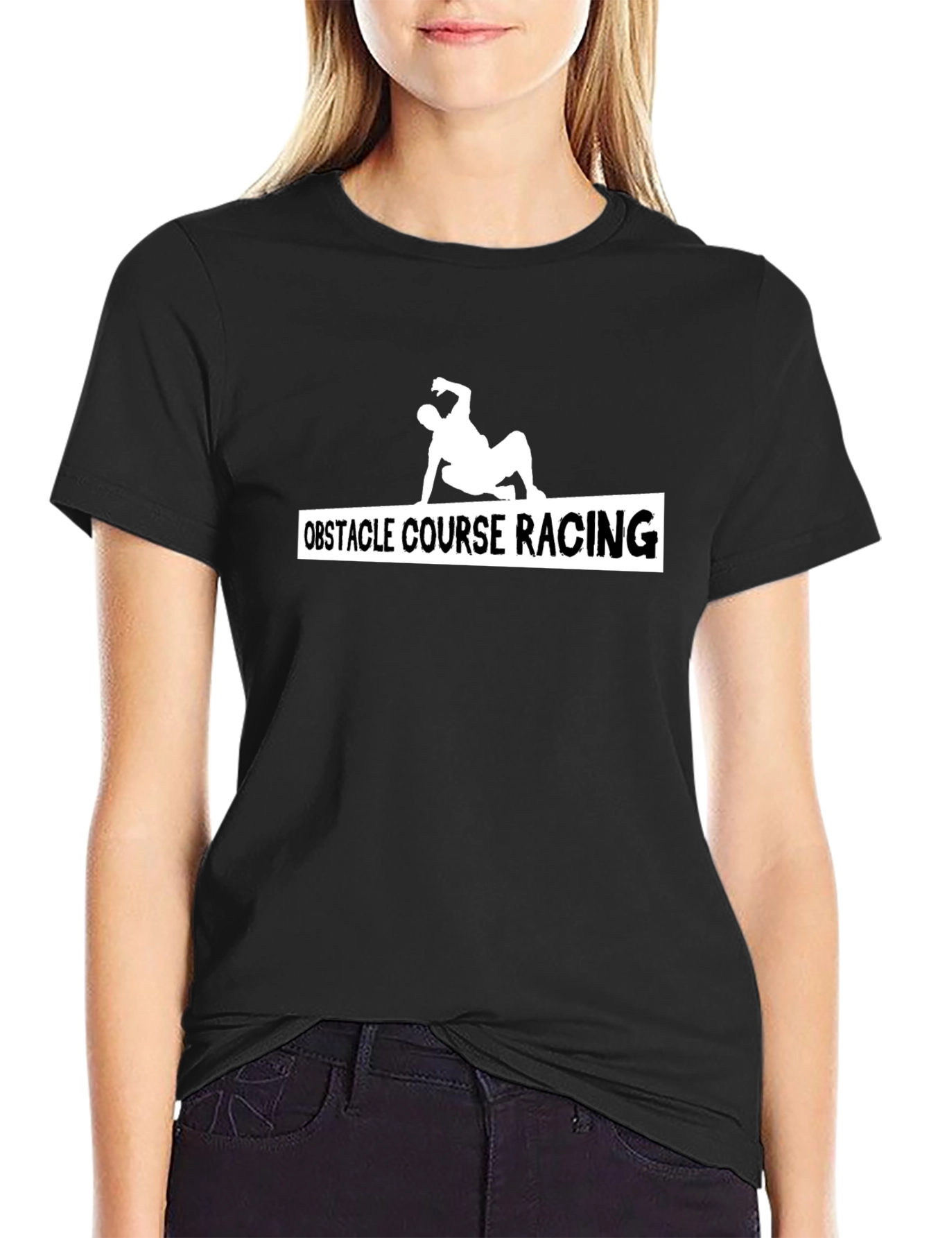 Obstacle Course Racing T-Shirt Black OCR Athlete Tee