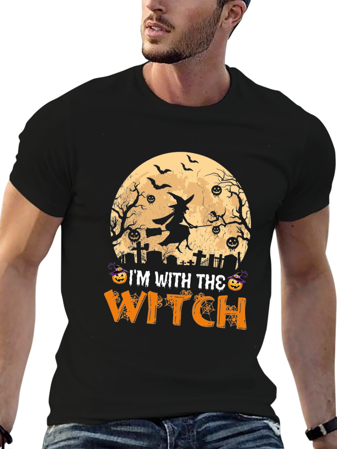 Halloween Im With The Witch T-Shirt