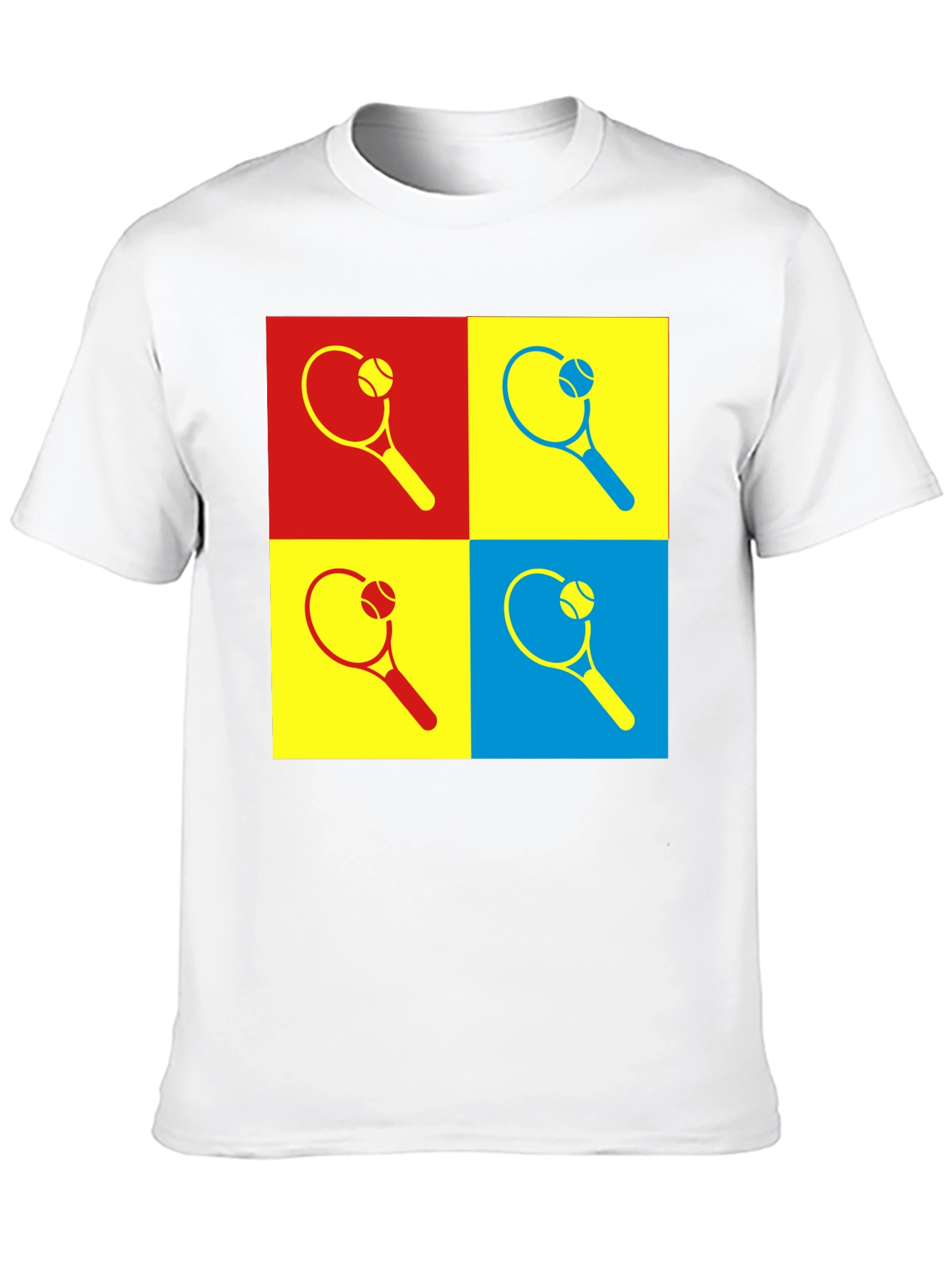 Pop Art Tennis Racket Graphic Tee