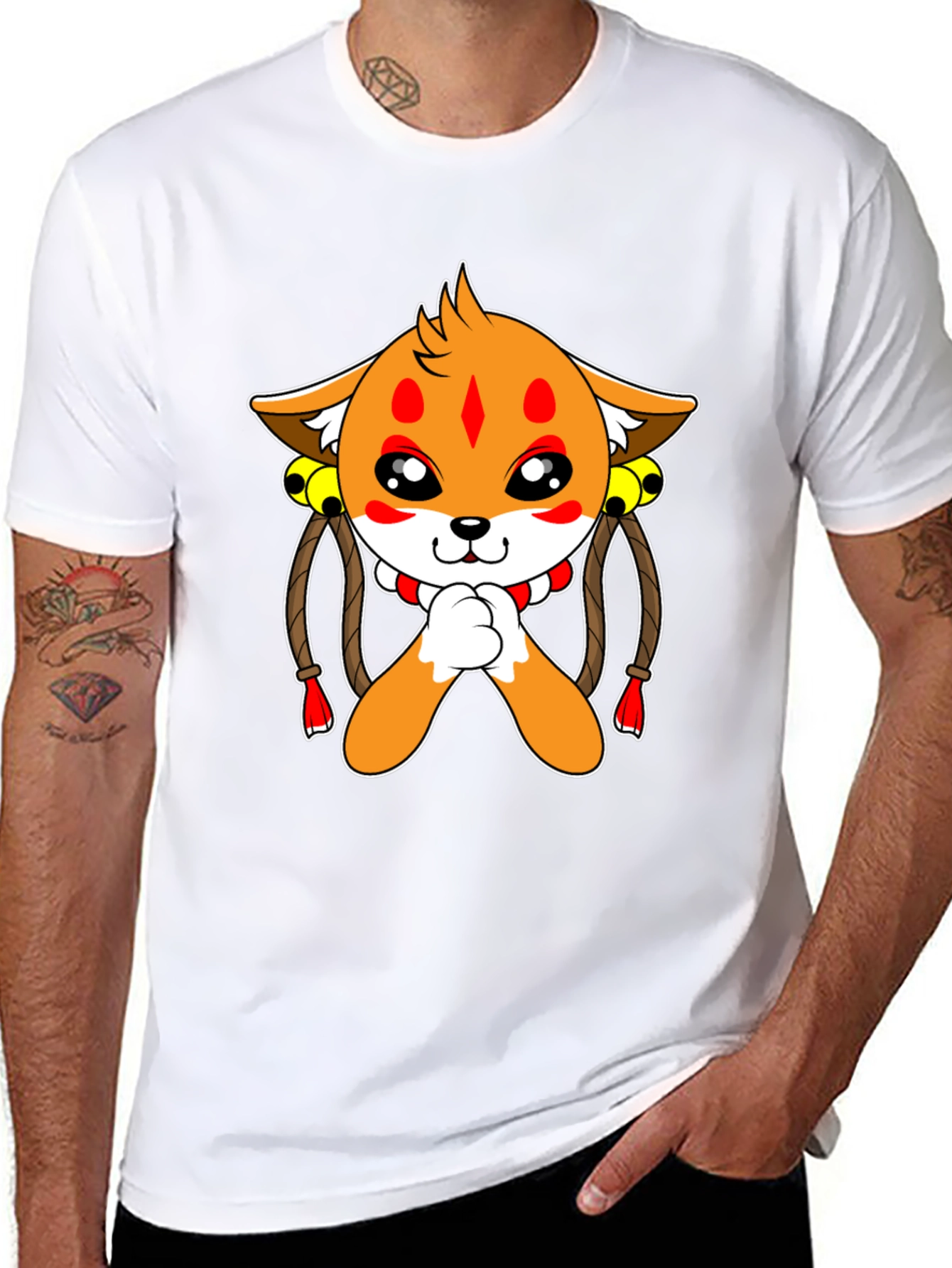 Cute Cartoon Fox T-Shirt - Unique Graphic Tee