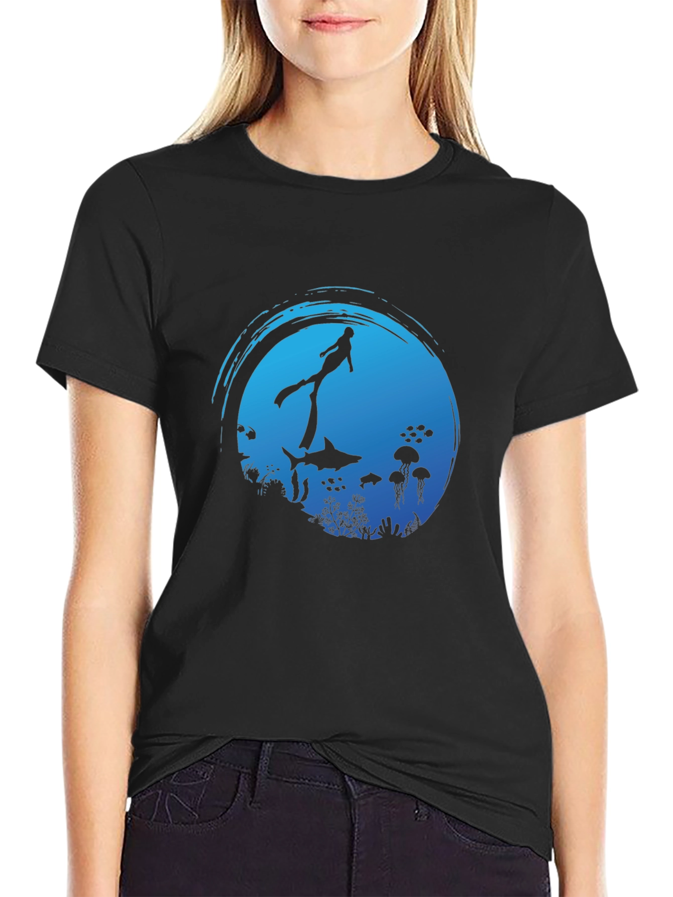 Scuba Diver Ocean Graphic Tee
