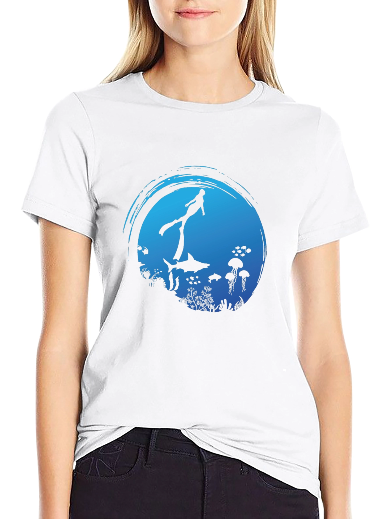 Scuba Diver Ocean Graphic Tee