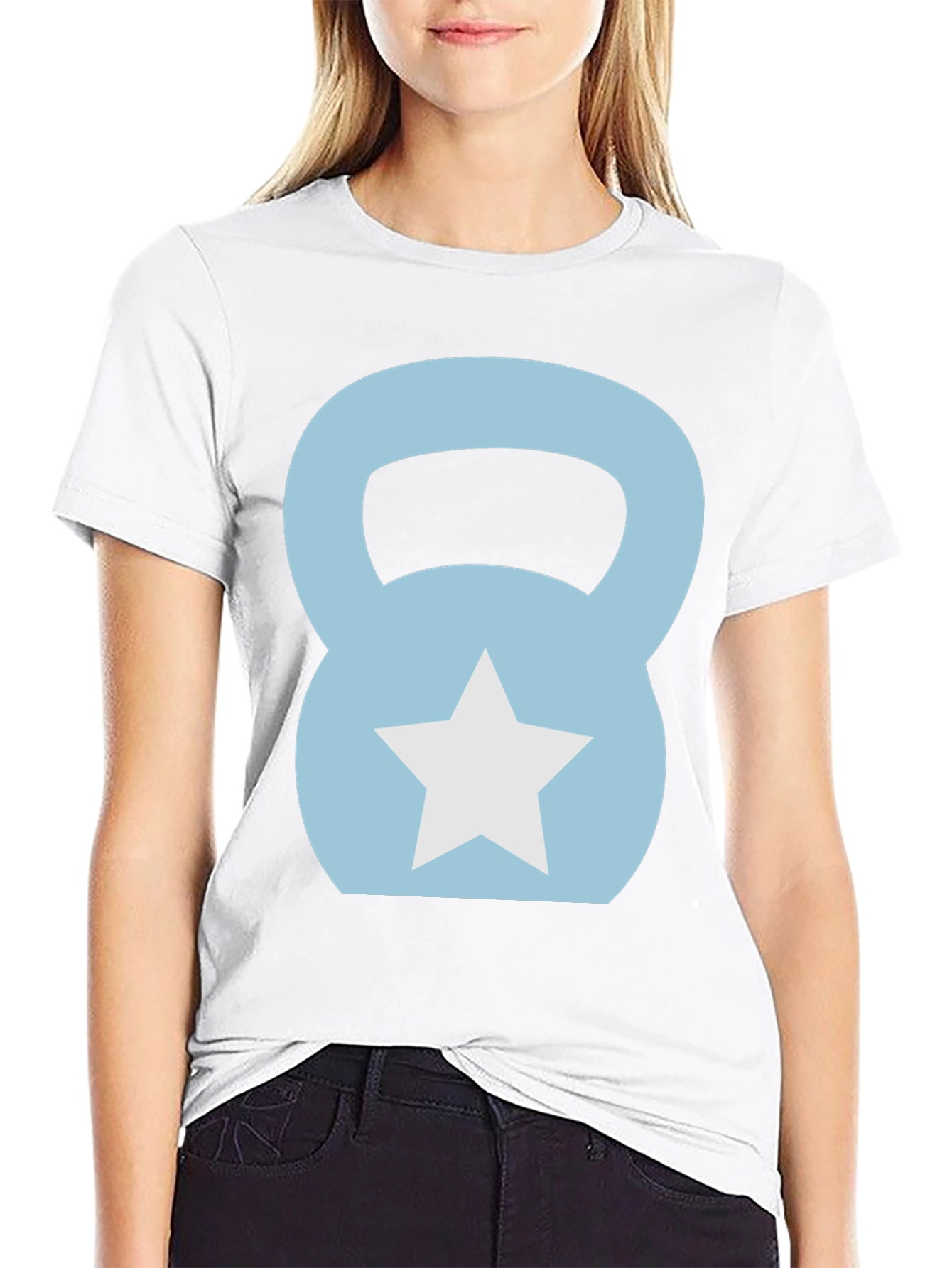 Kettlebell Star Graphic T-Shirt - Black