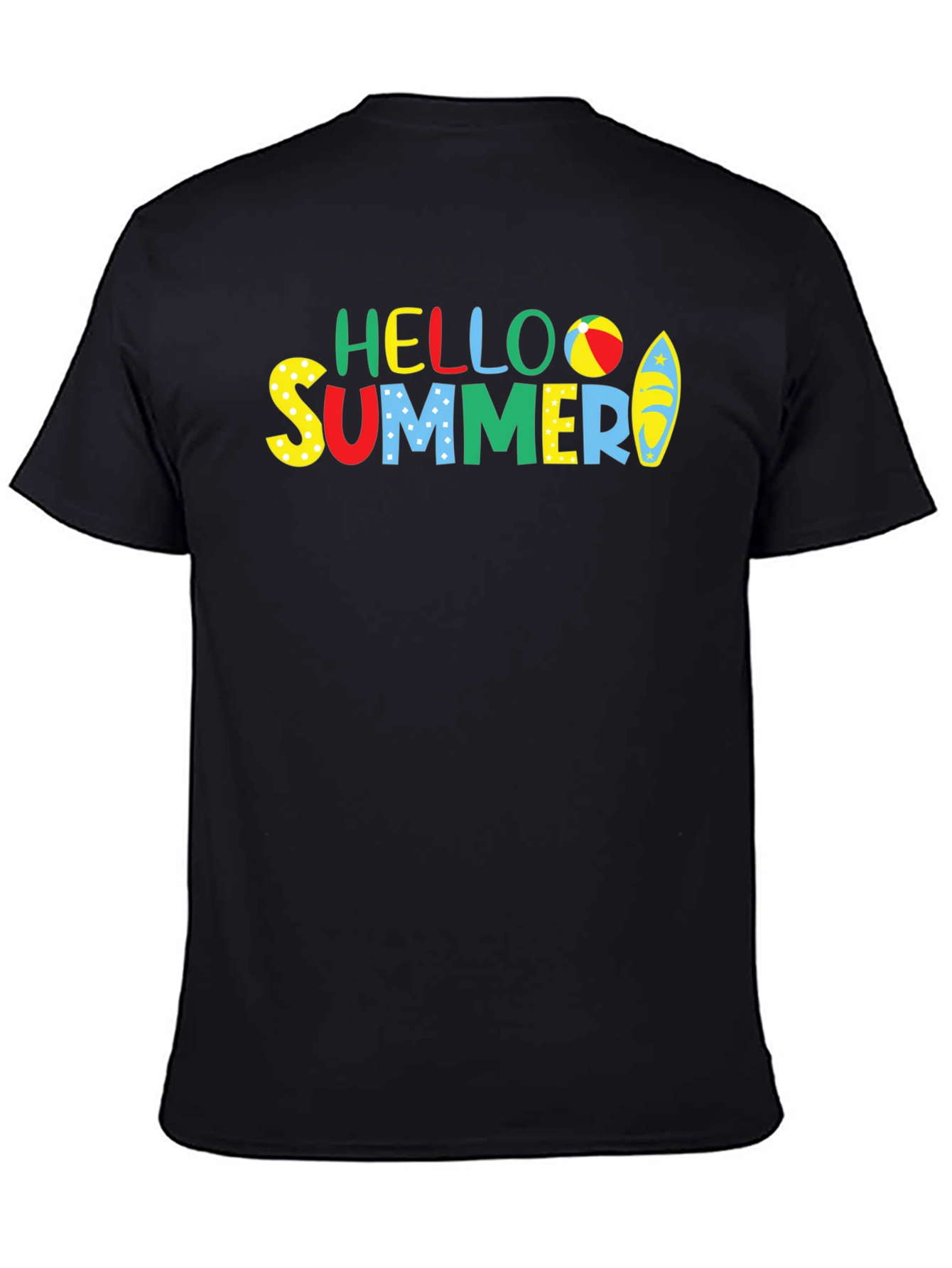 Hello Summer Graphic Tee - Black