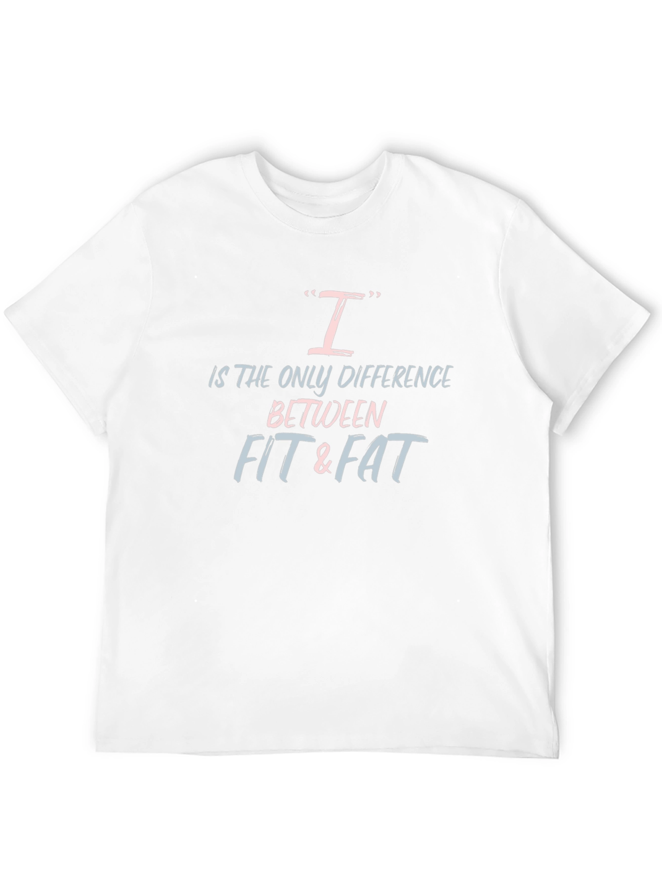 Fit & Fat Motivational Black T-Shirt