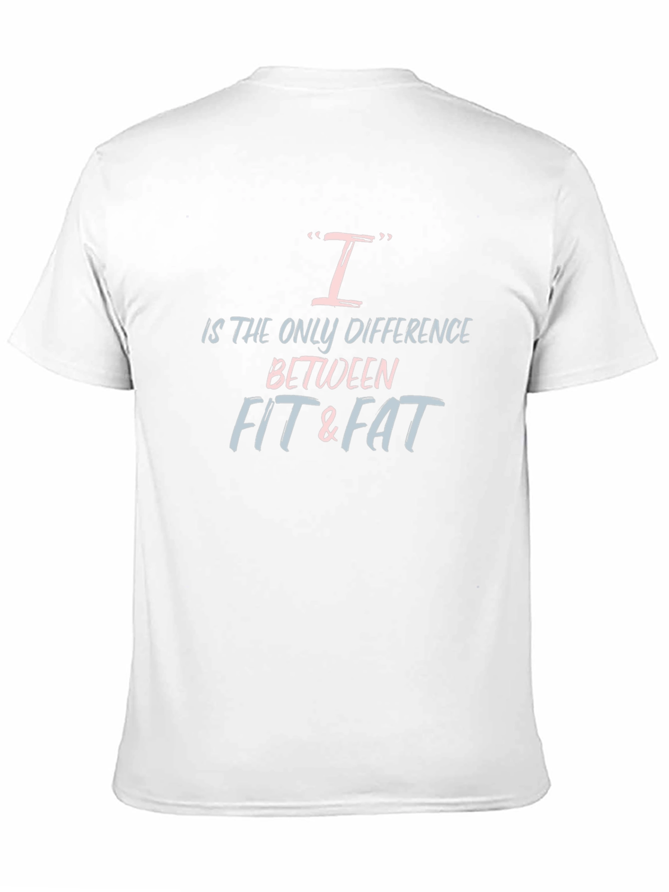 Fit & Fat Motivational Black T-Shirt
