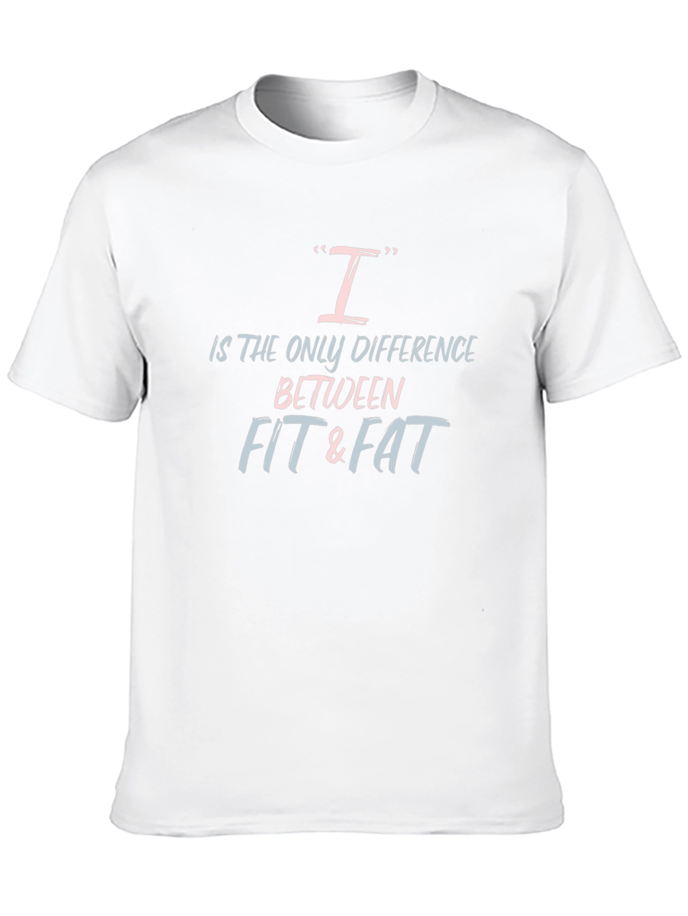 Fit & Fat Motivational Black T-Shirt