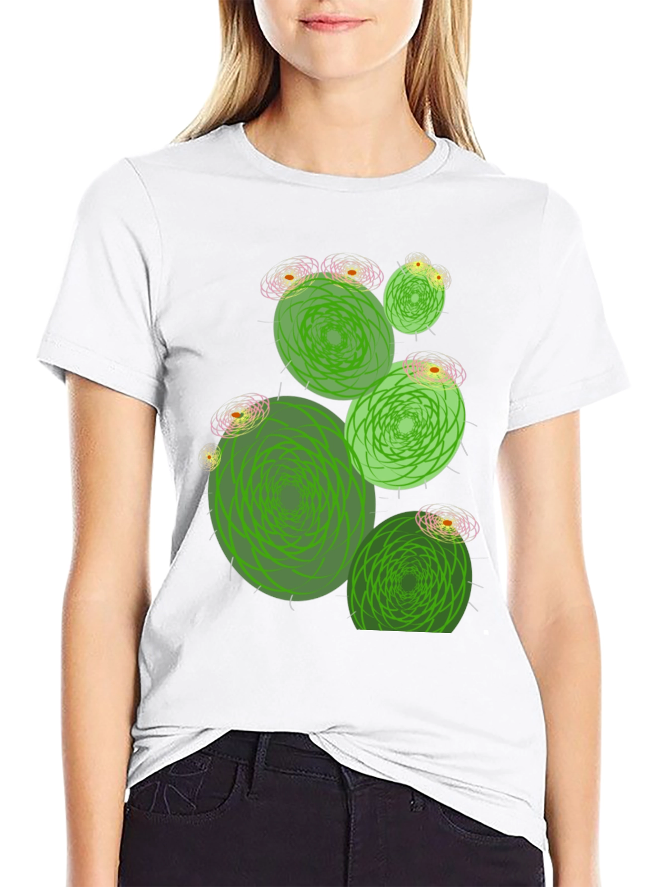 Cactus Graphic Print T-Shirt