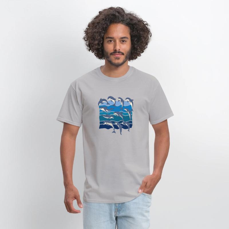 Ocean Dolphins Sea Animal Waves Dolphin