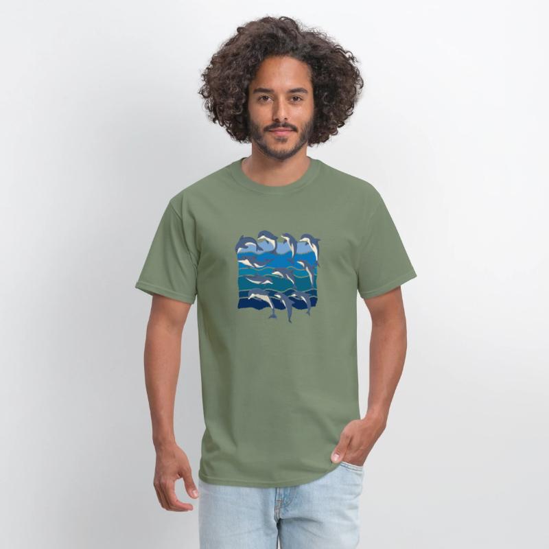 Ocean Dolphins Sea Animal Waves Dolphin