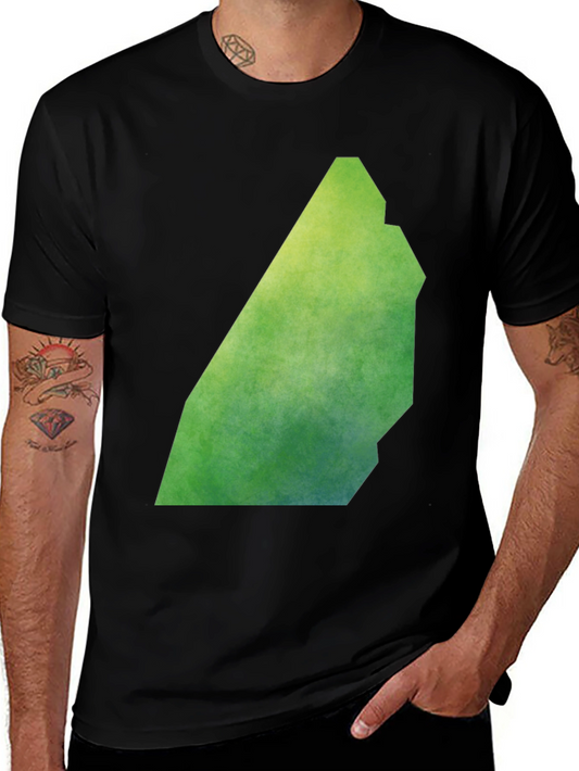 Abstract Green T-Shirt - Unique Graphic Tee