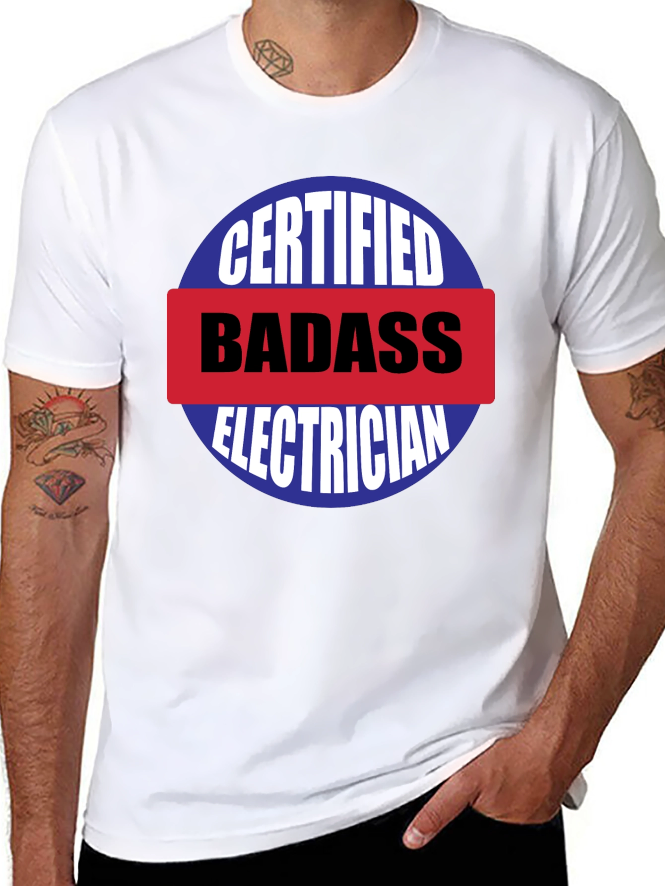 Certified Badass Electrician T-Shirt