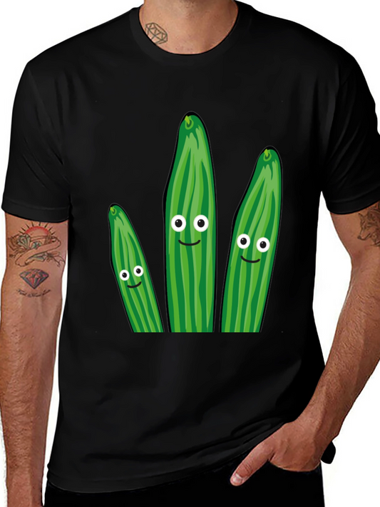 Funny Cucumber Graphic T-Shirt - Quirky Novelty Tee
