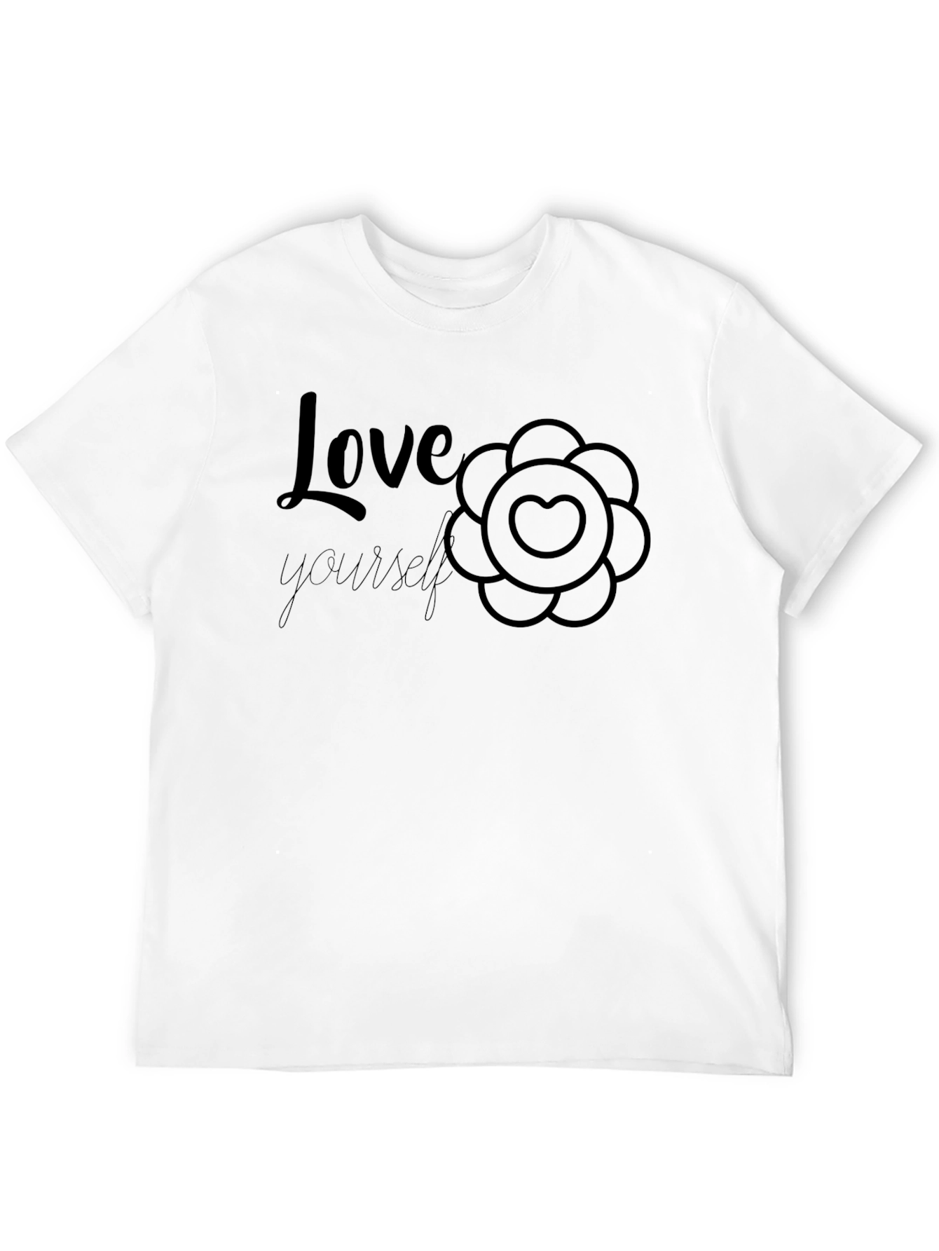 Love Yourself Graphic Tee - Black
