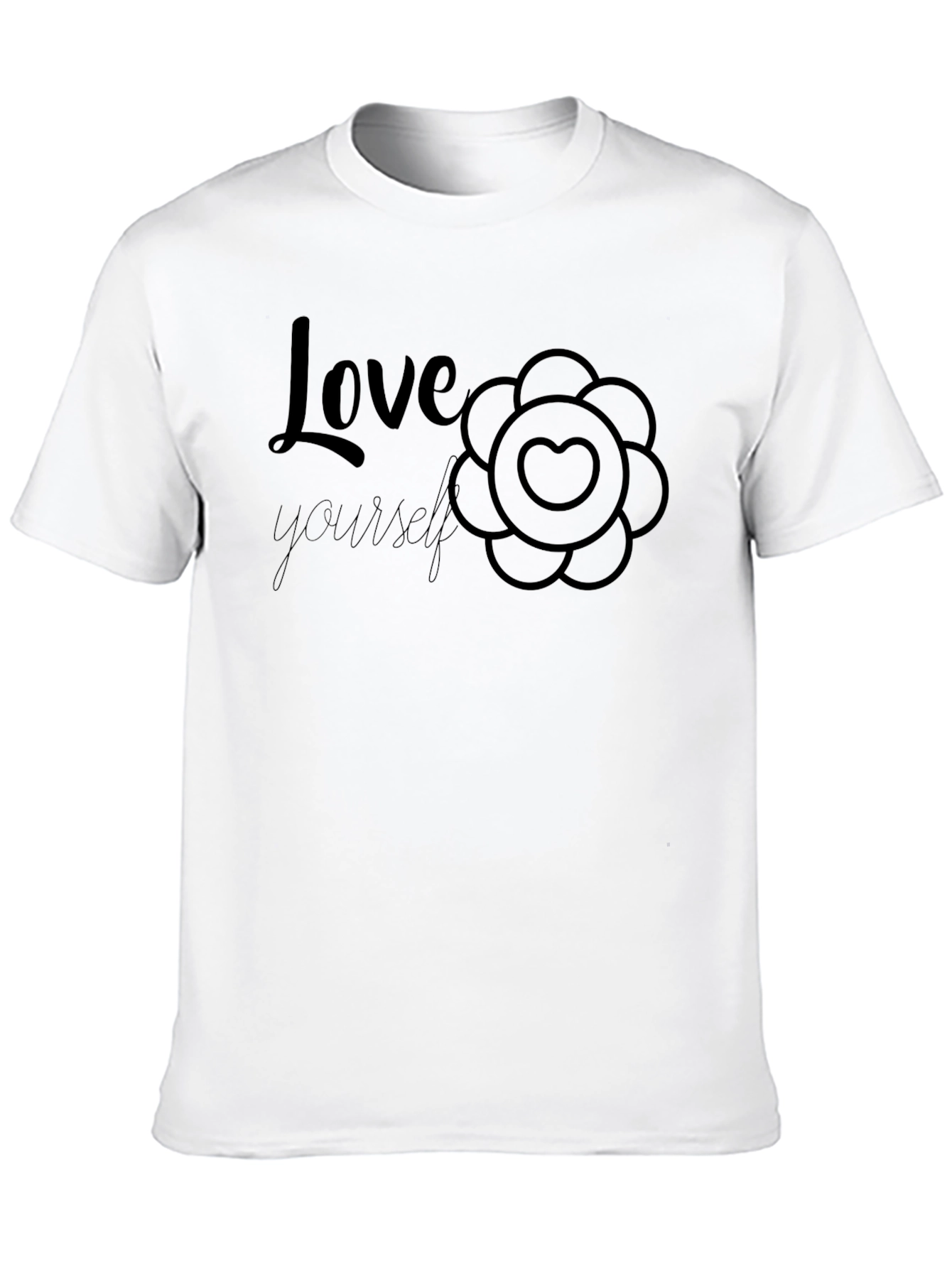 Love Yourself Graphic Tee - Black