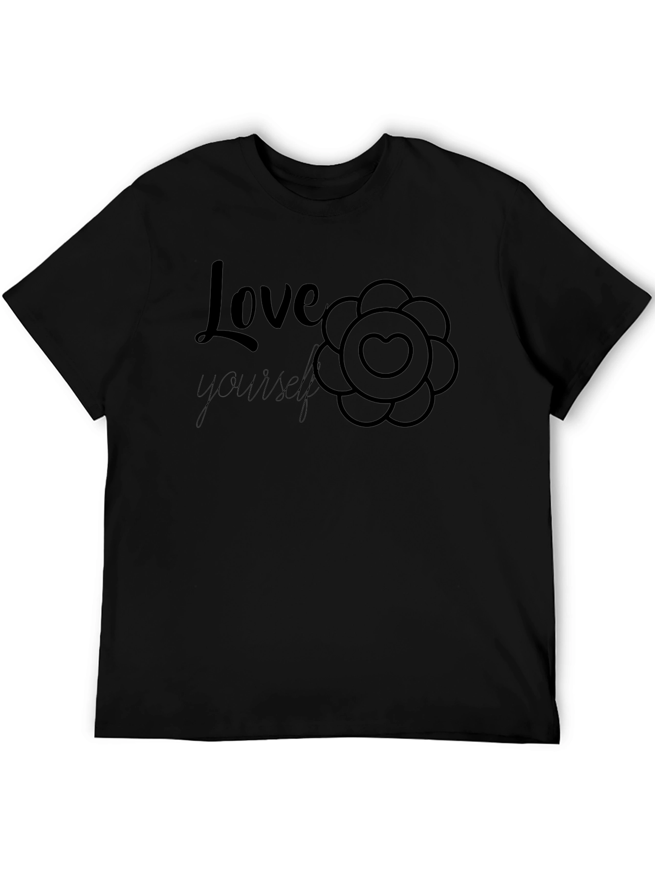 Love Yourself Graphic Tee - Black