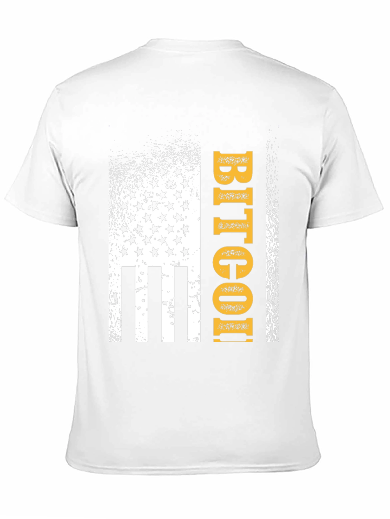 Bitcoin USA Flag Graphic Tee - Black