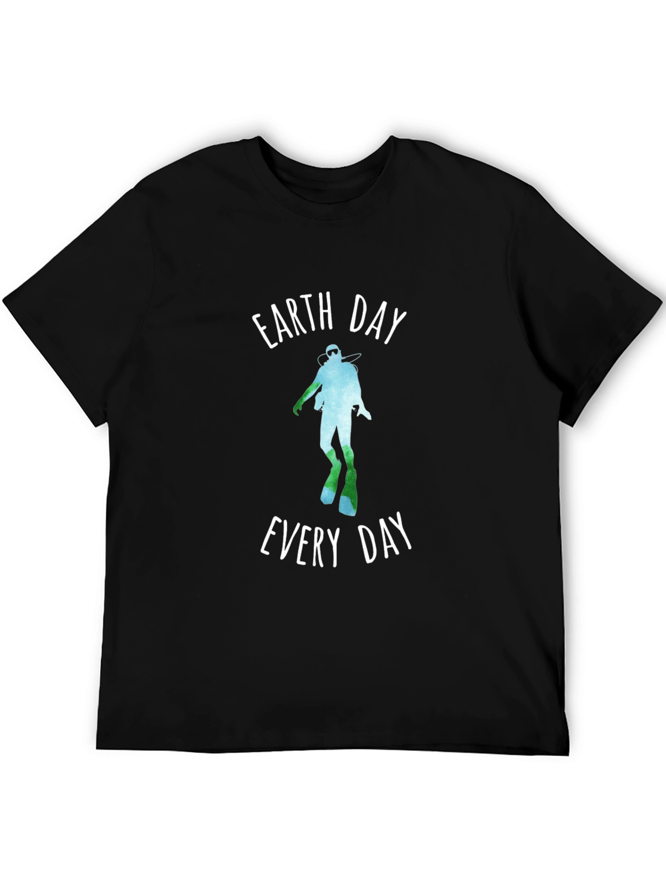 Earth Day Every Day Diver Graphic T-Shirt