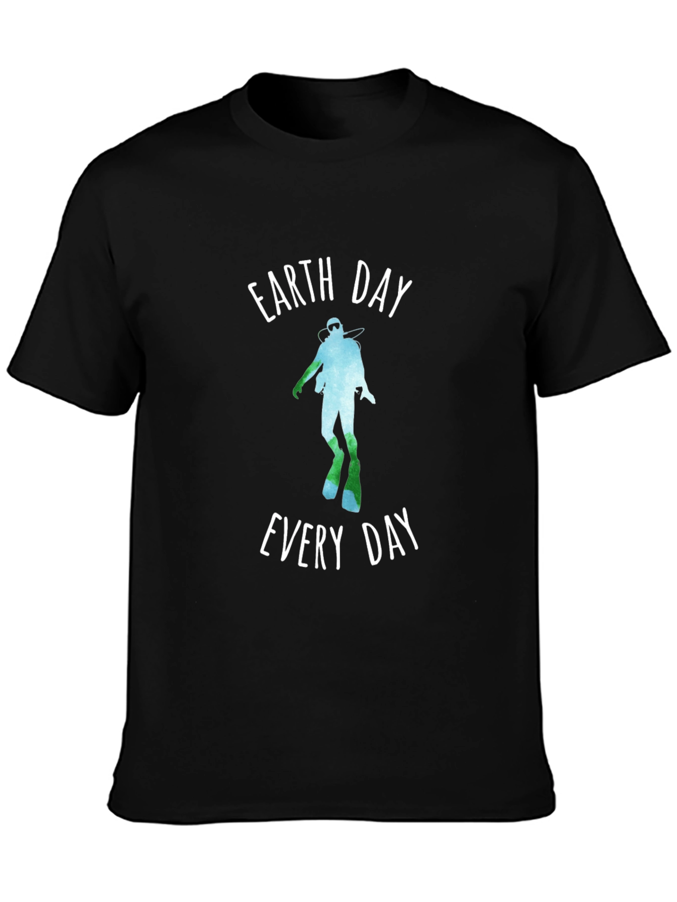 Earth Day Every Day Diver Graphic T-Shirt