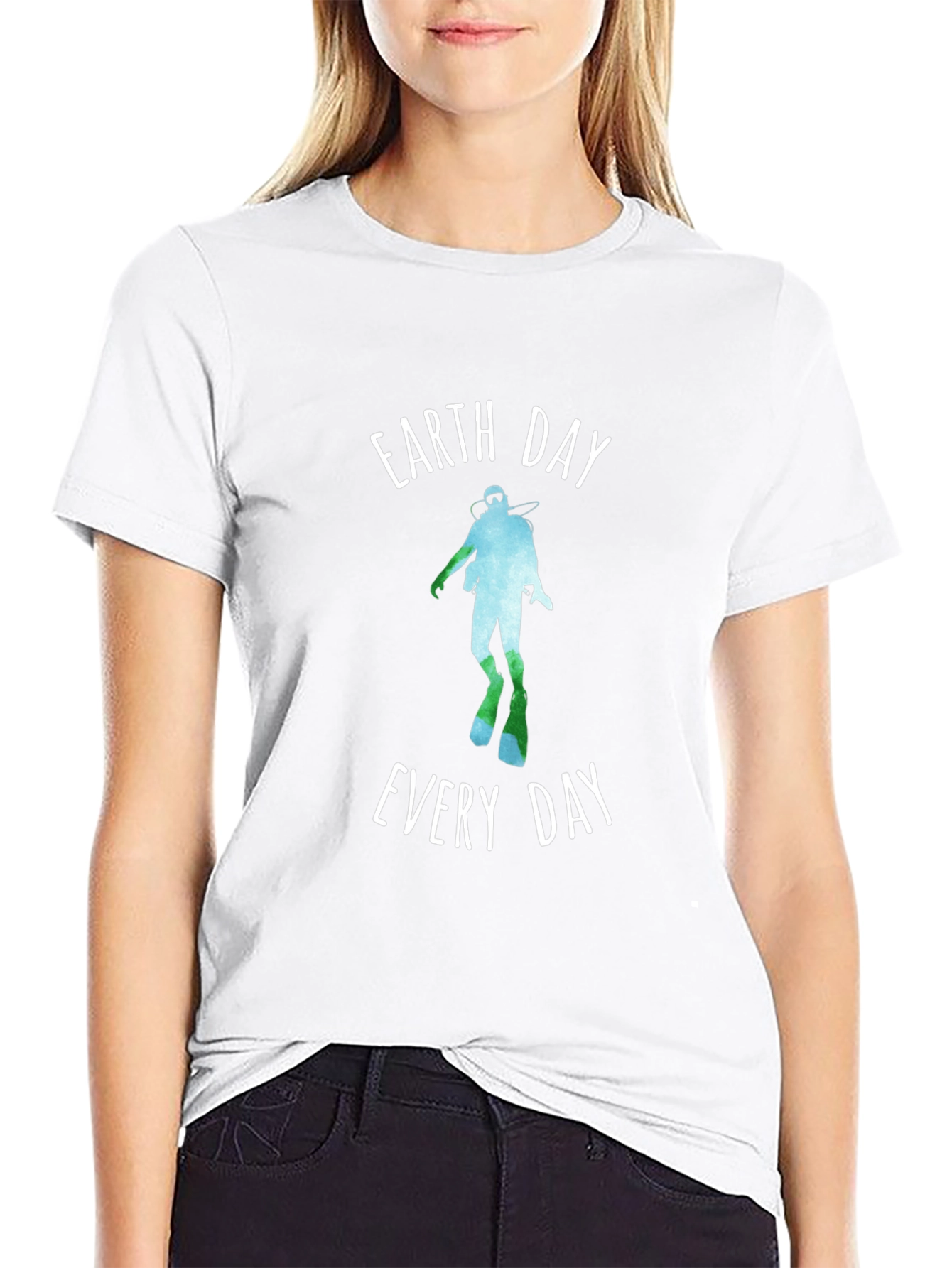 Earth Day Every Day Diver Graphic T-Shirt