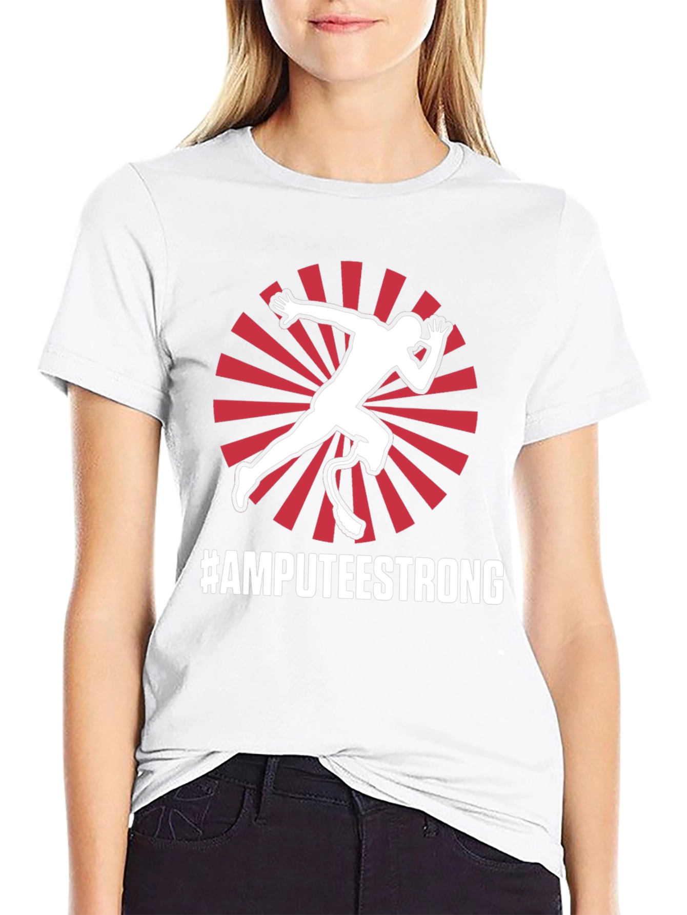 Amputee Strong Graphic T-Shirt - Inspirational Design