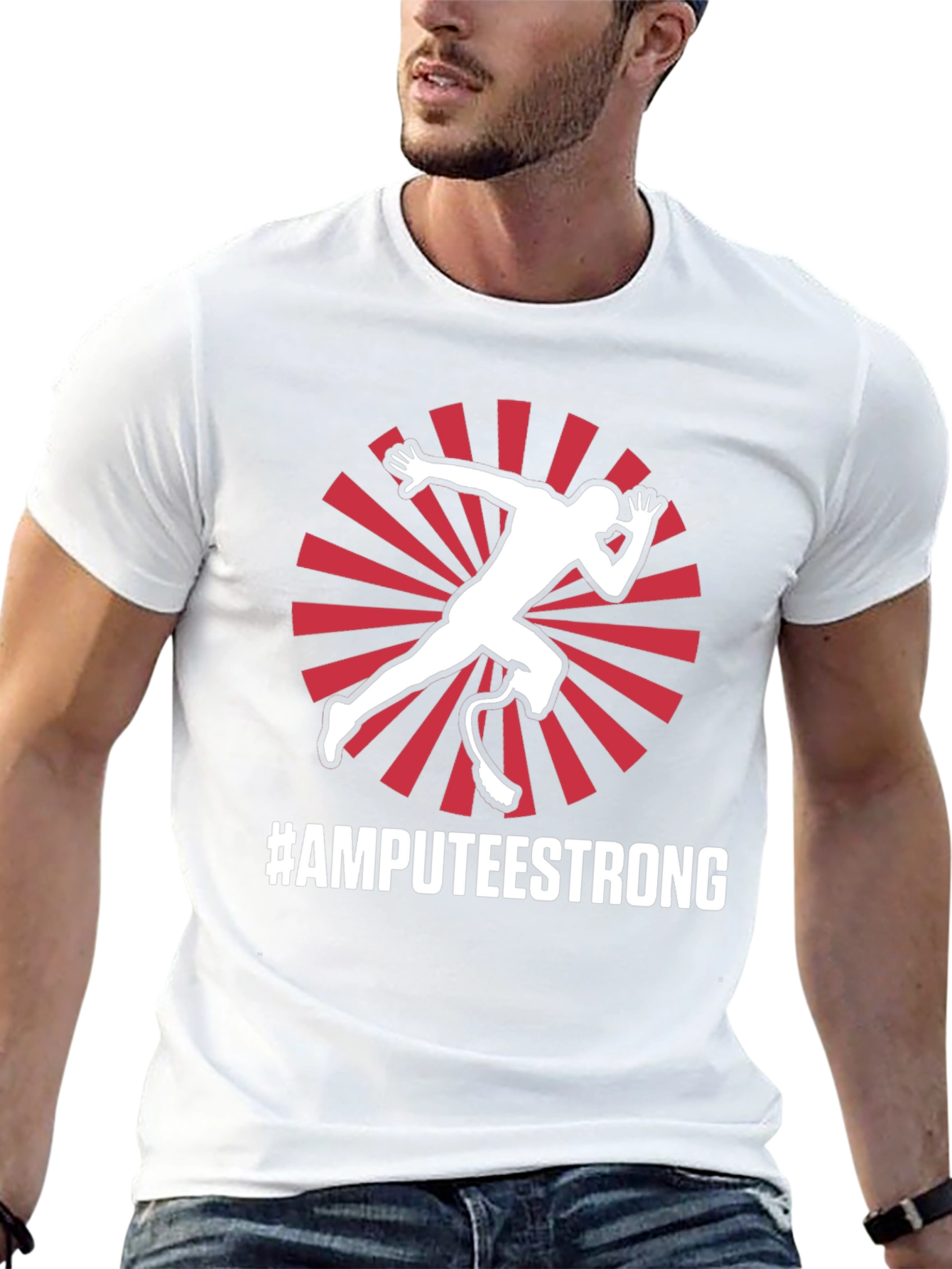 Amputee Strong Graphic T-Shirt - Inspirational Design