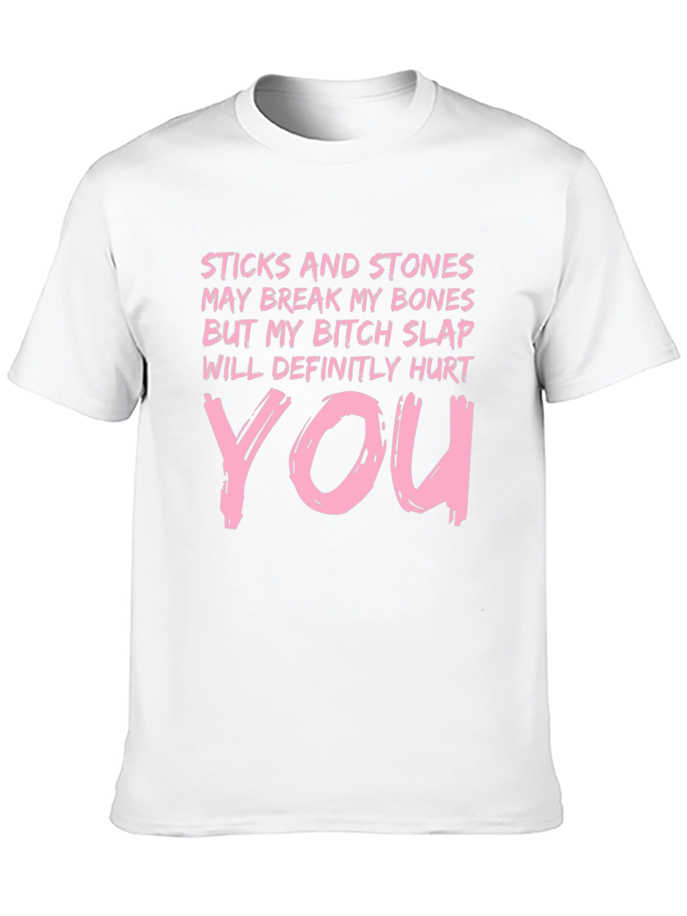 Sticks & Stones Novelty Graphic T-Shirt