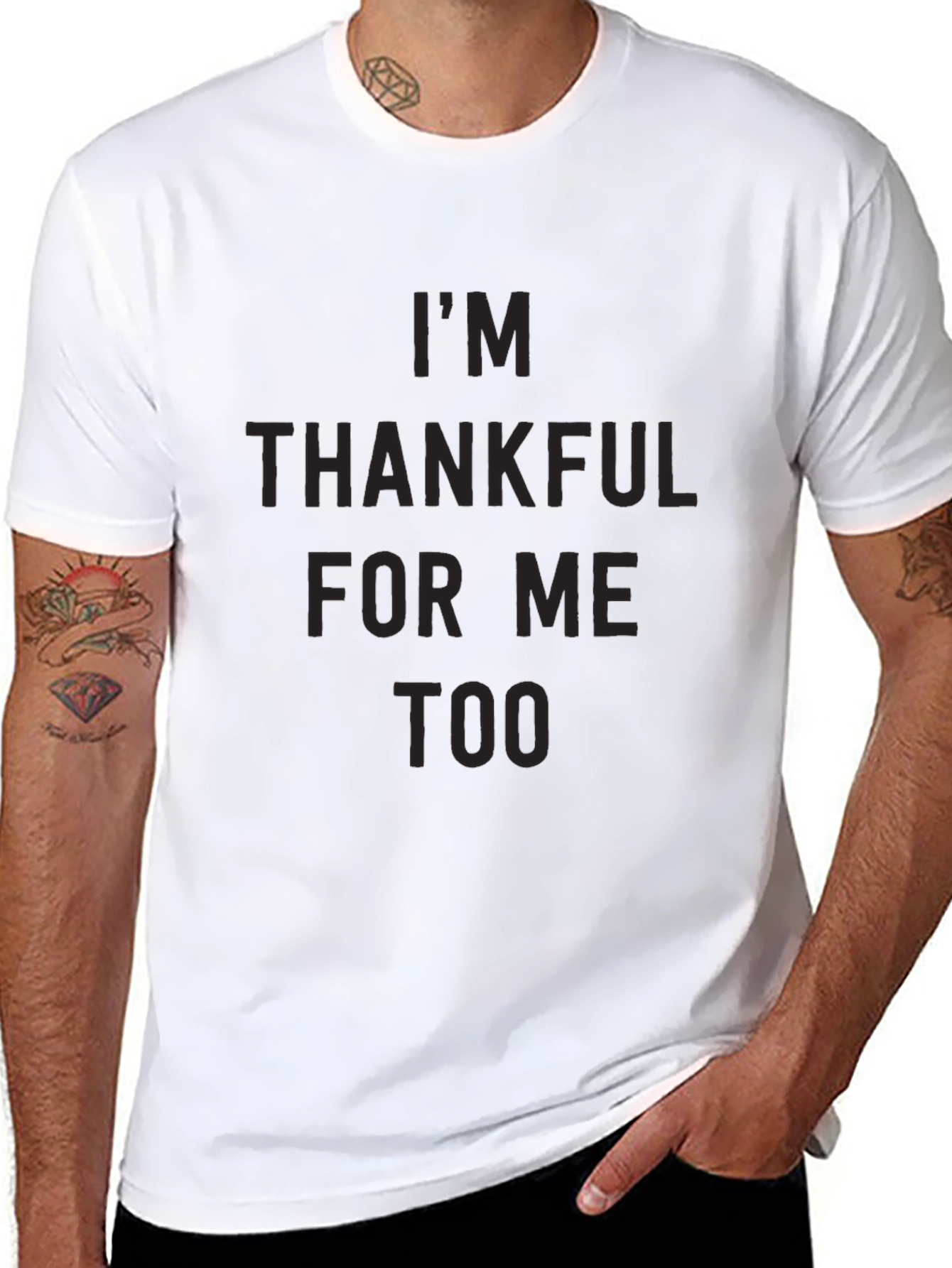Thankful For Me Too Black T-Shirt