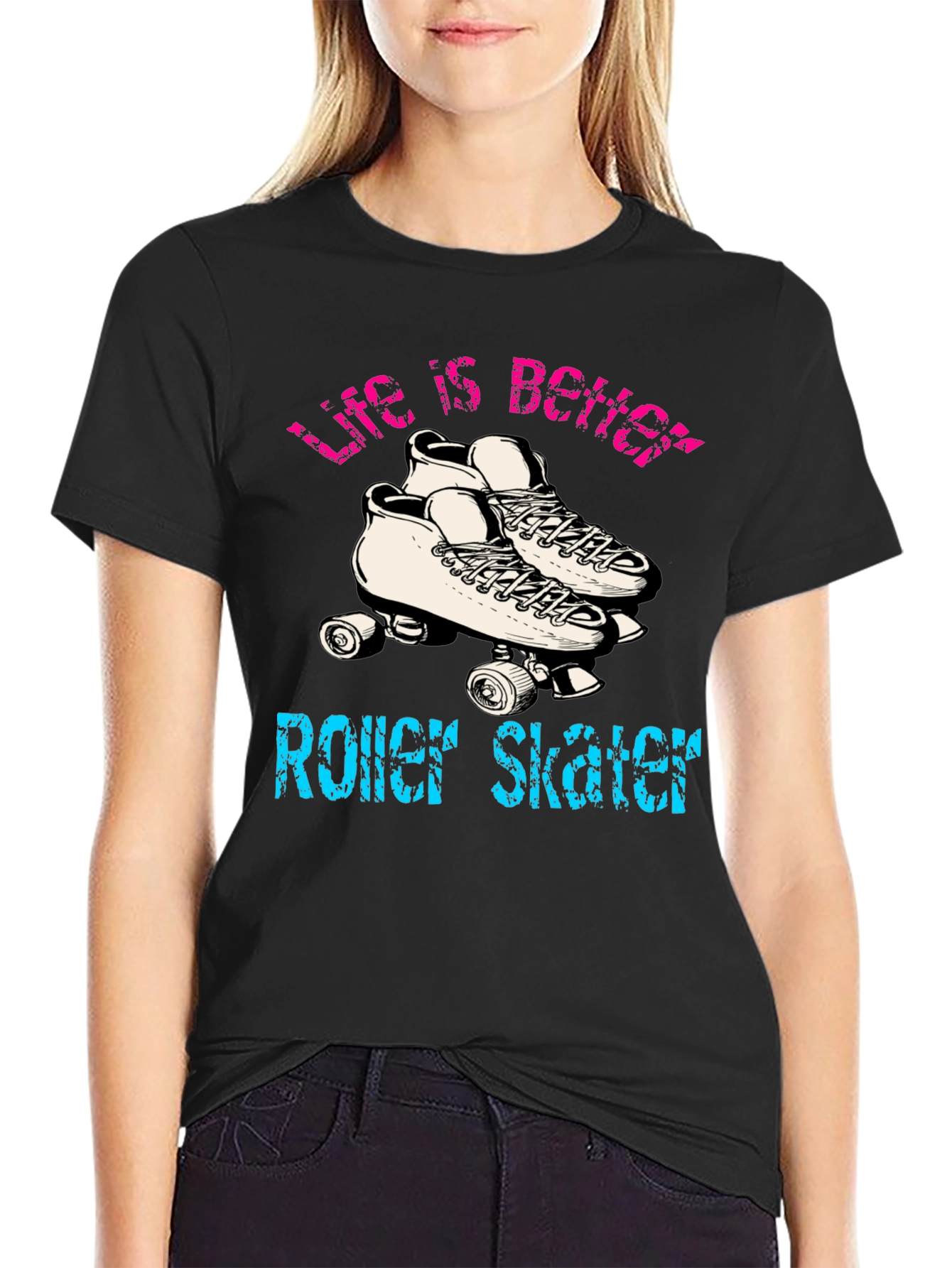 Life is Better Roller Skating T-Shirt