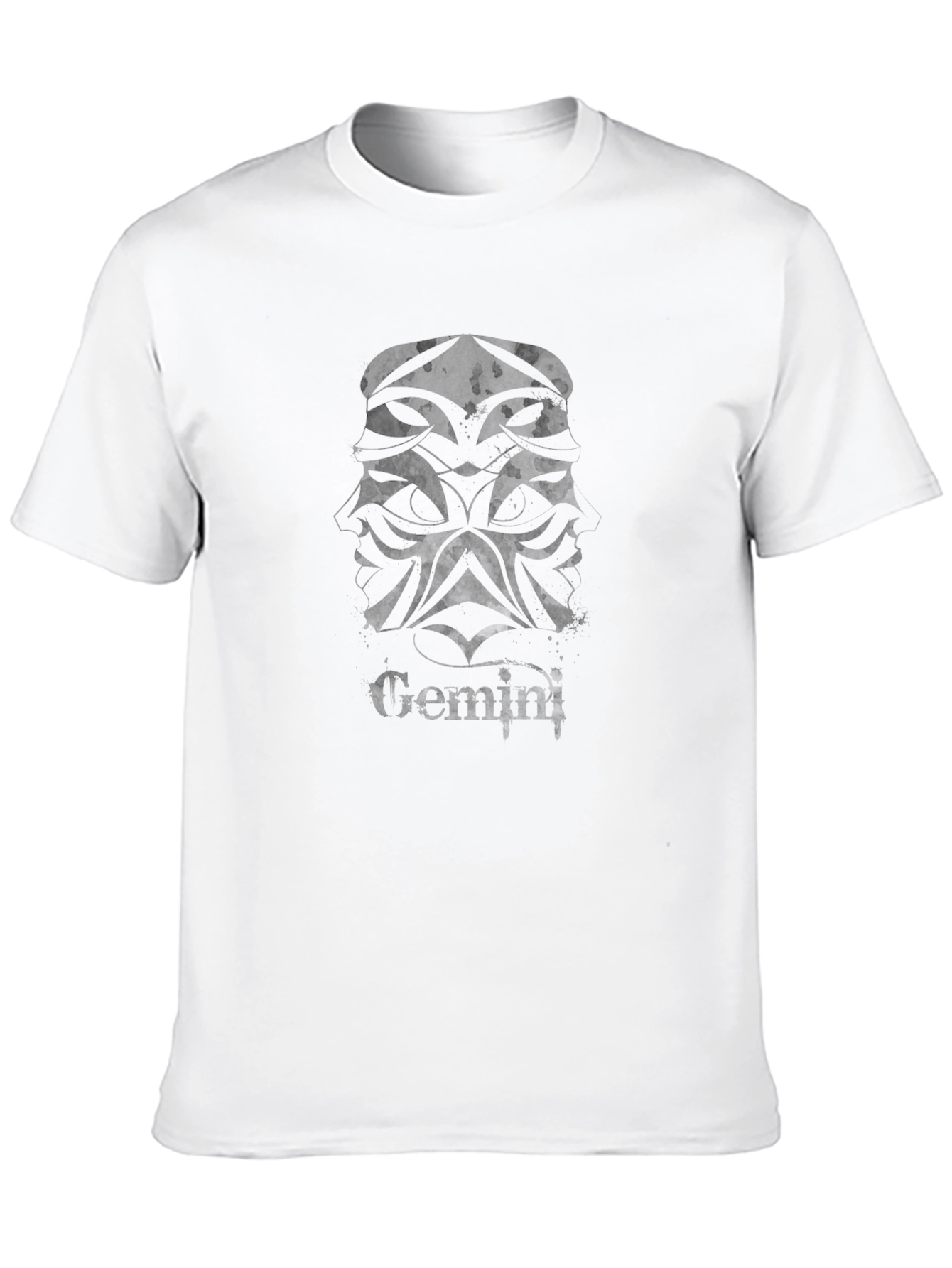 Gemini Zodiac Black Graphic Tee