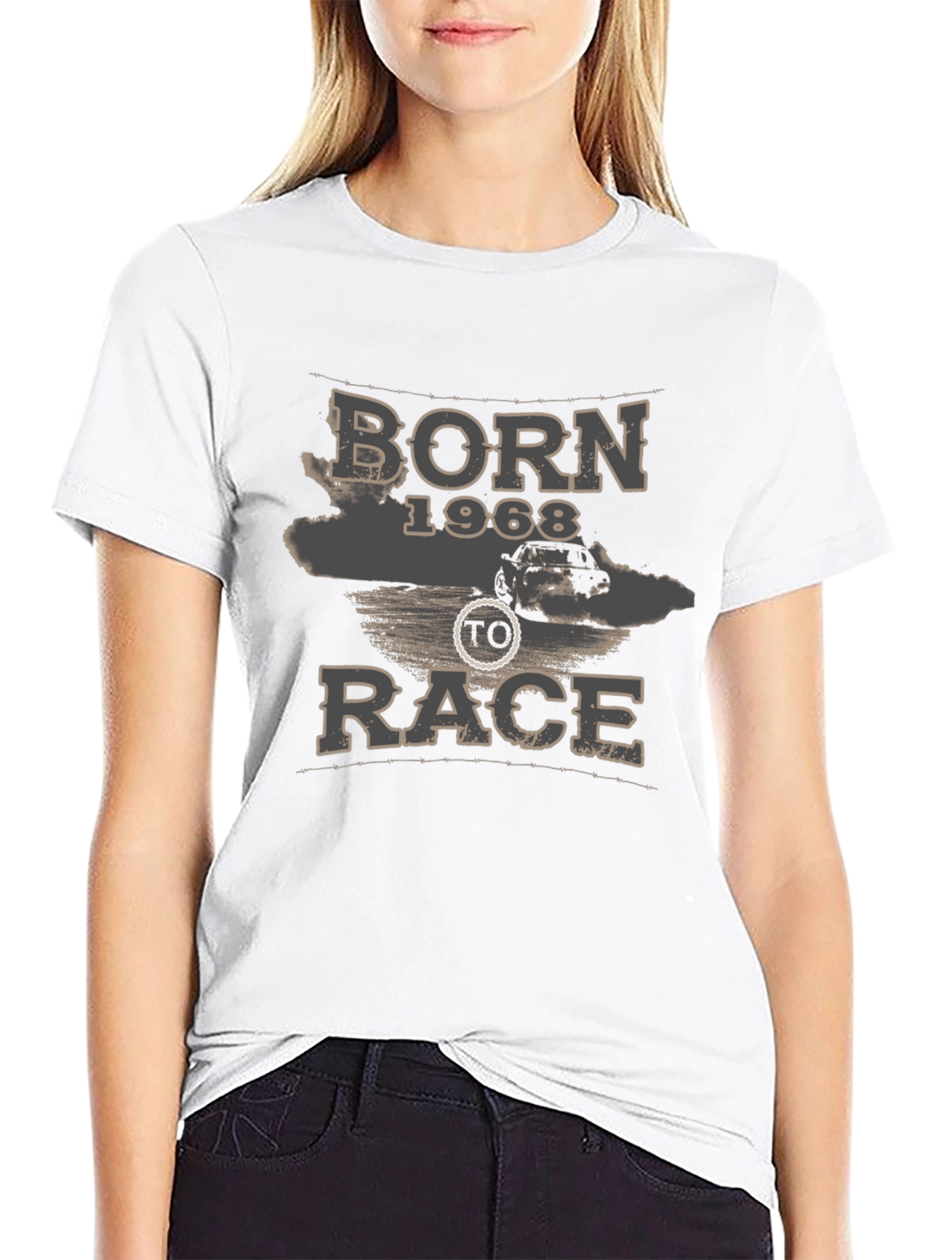 Born 1968 To Race Graphic Tee