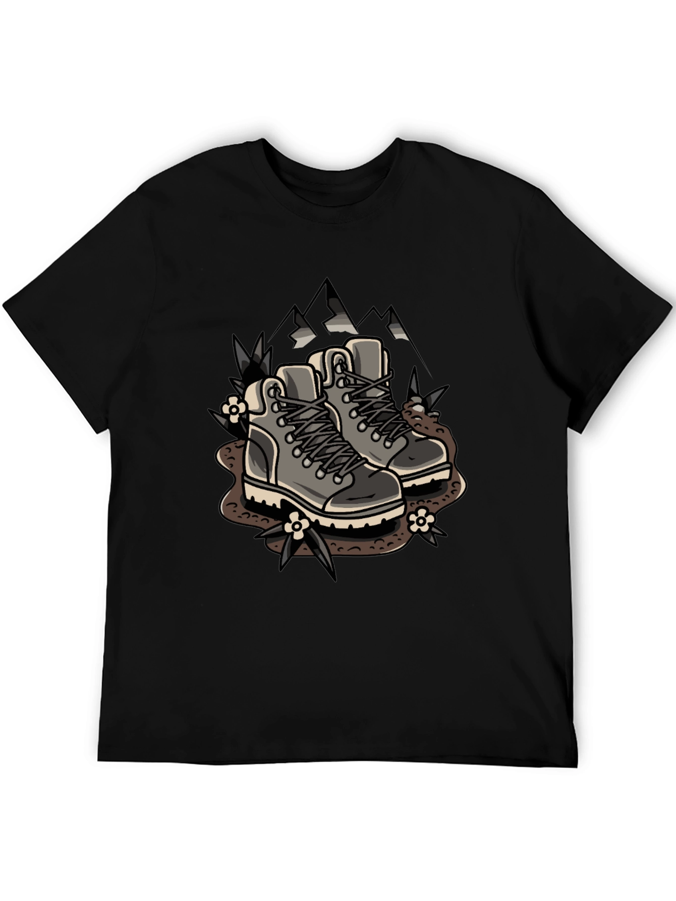 Hiking Boots Graphic Tee - Adventure Ready Shirt