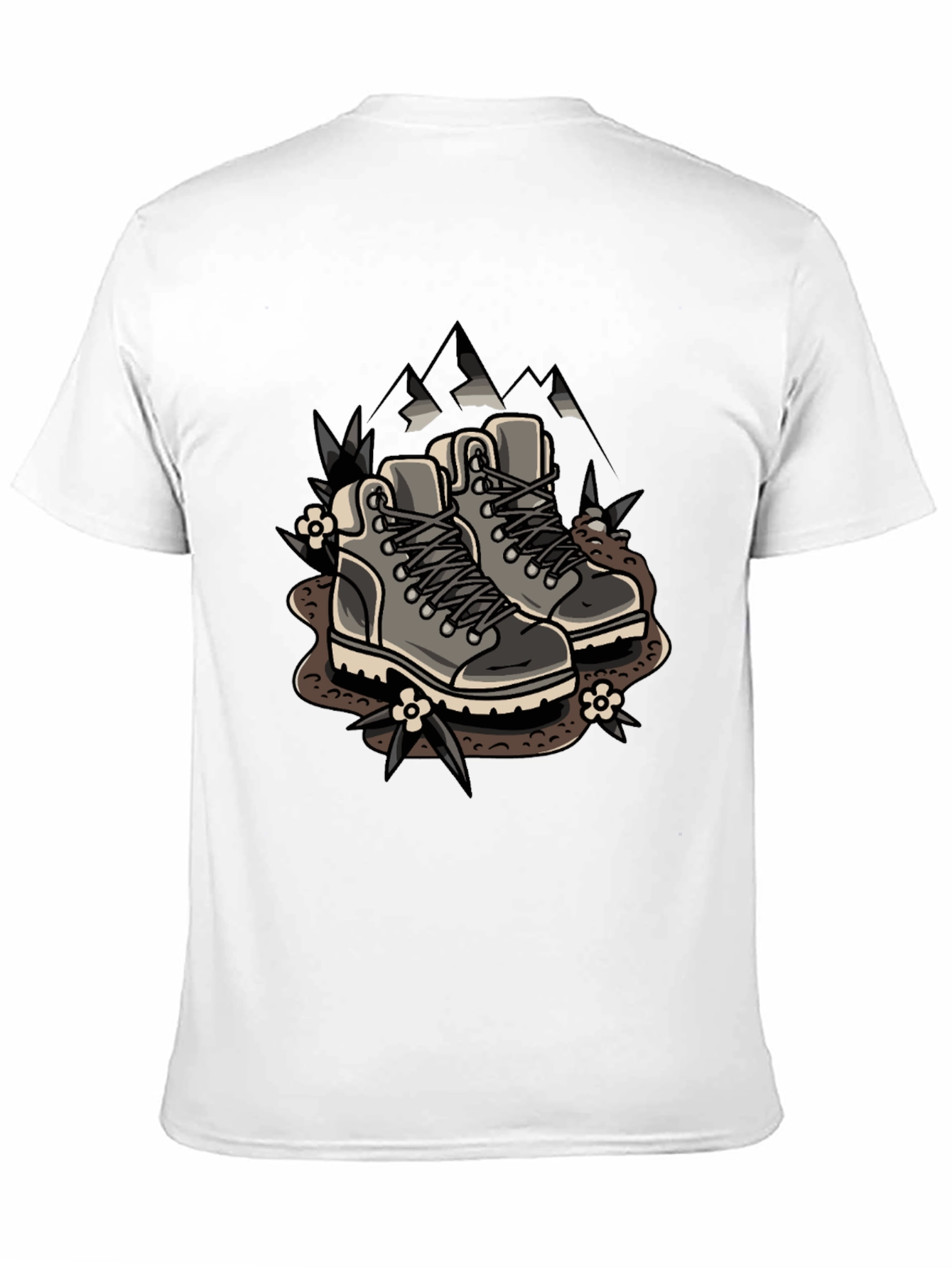 Hiking Boots Graphic Tee - Adventure Ready Shirt