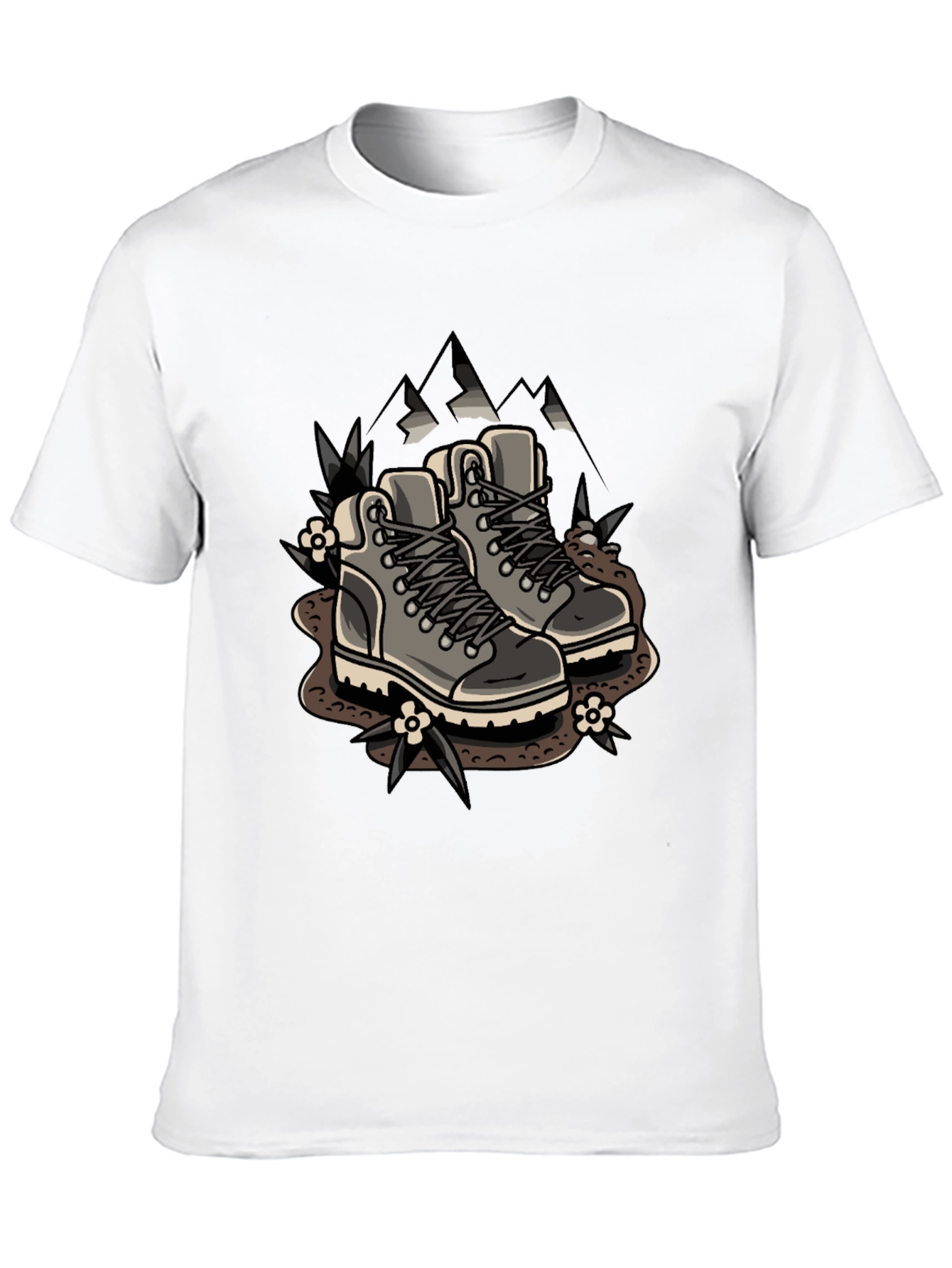 Hiking Boots Graphic Tee - Adventure Ready Shirt