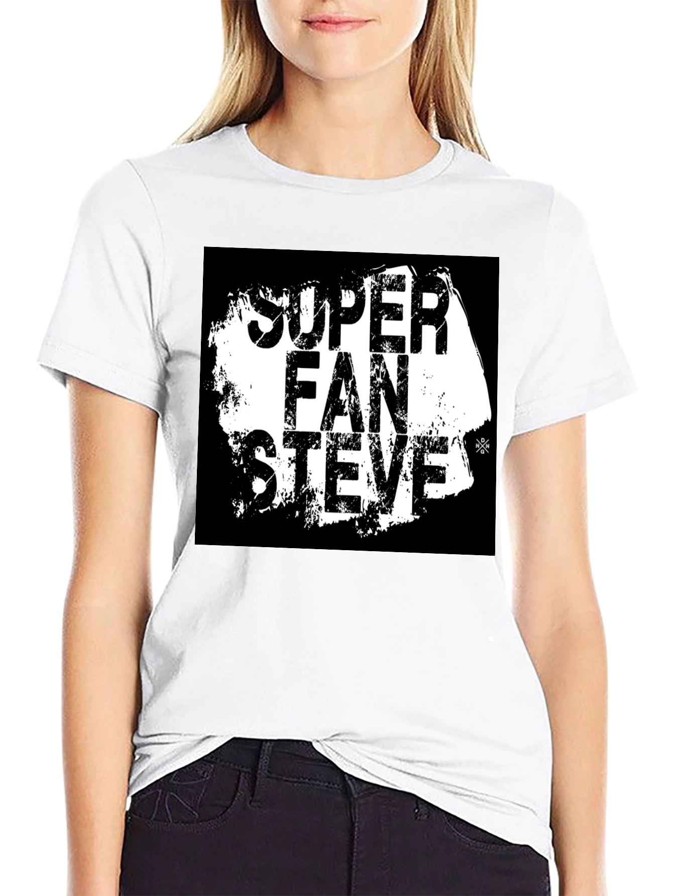 Super Fan Steve T-Shirt - Black Graphic Tee