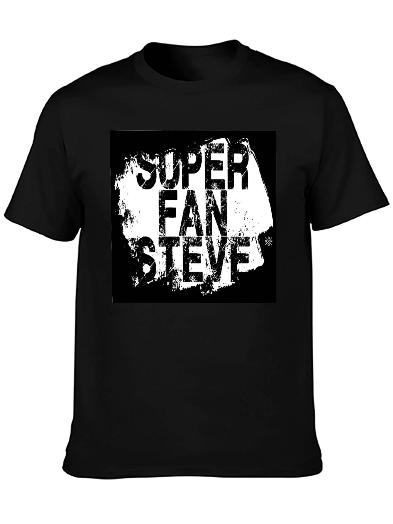 Super Fan Steve T-Shirt - Black Graphic Tee