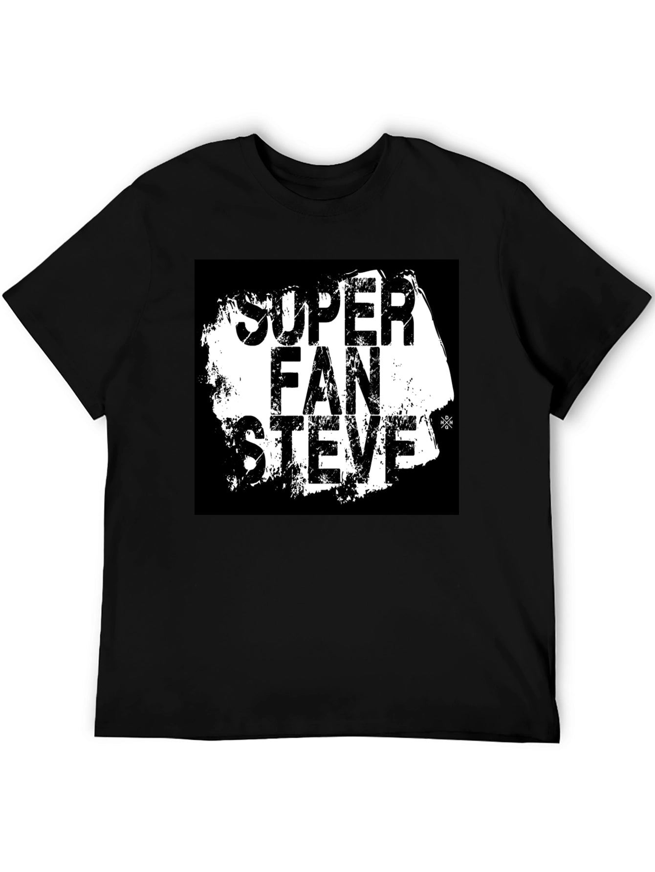 Super Fan Steve T-Shirt - Black Graphic Tee