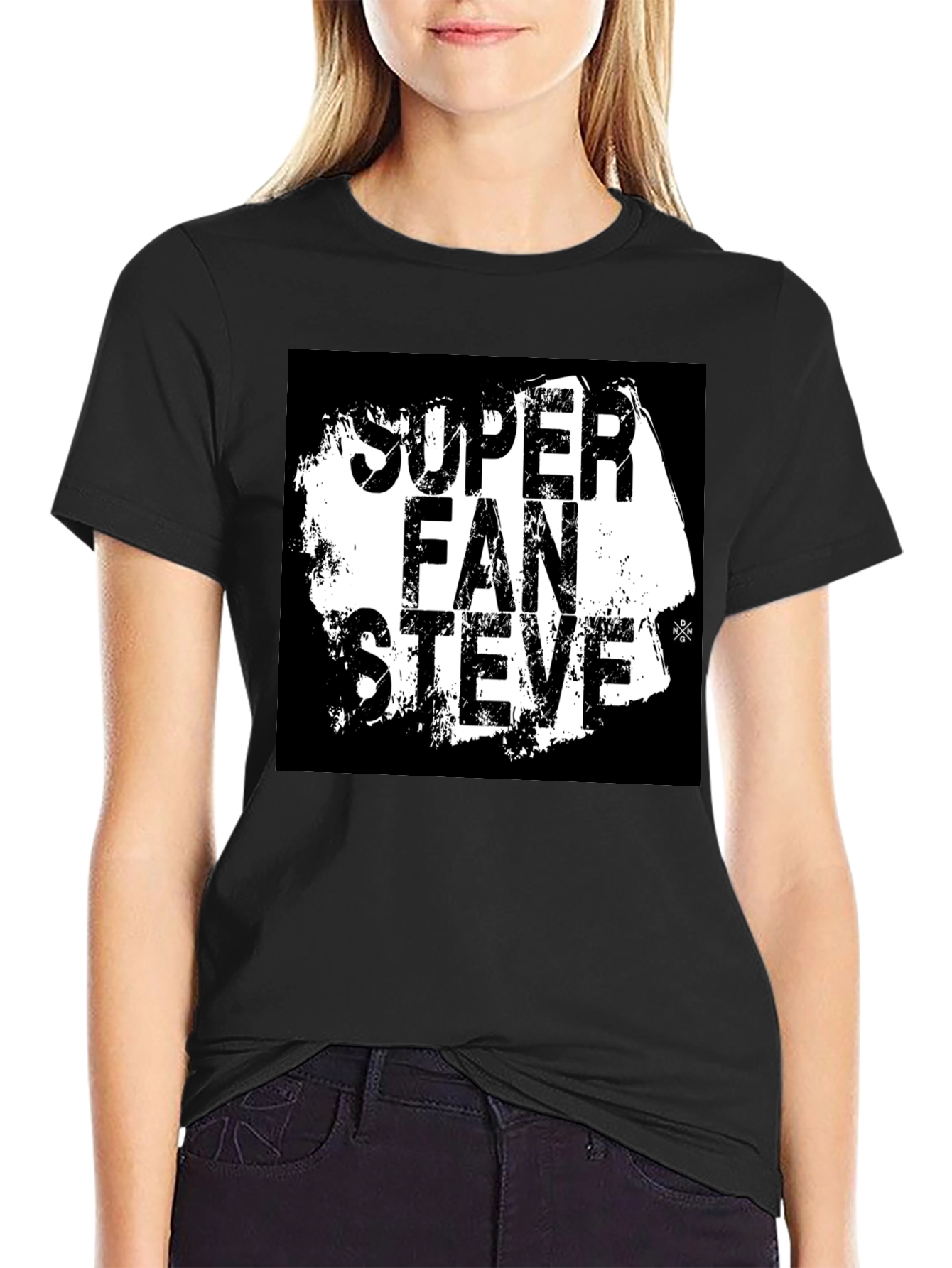 Super Fan Steve T-Shirt - Black Graphic Tee