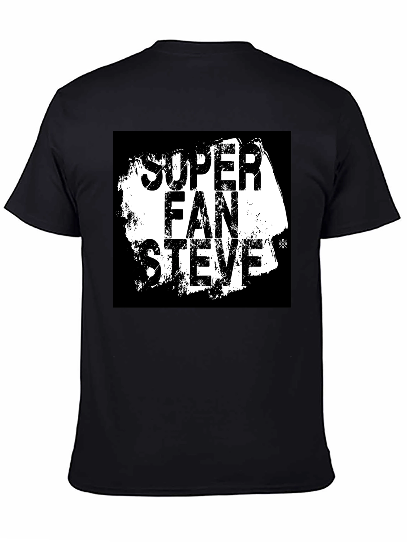 Super Fan Steve T-Shirt - Black Graphic Tee