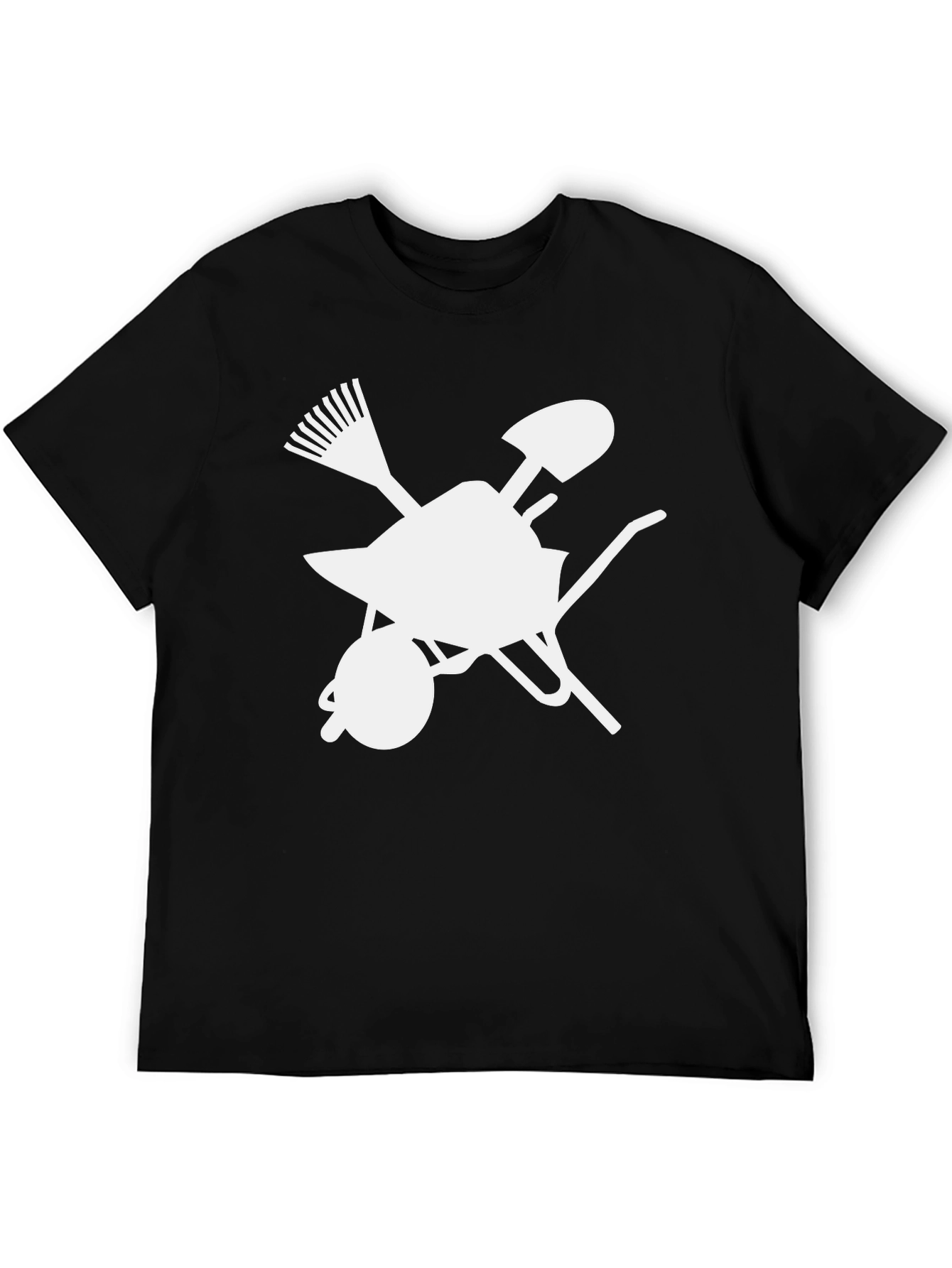 Gardening Tools Graphic Tee - Black Unisex T-Shirt