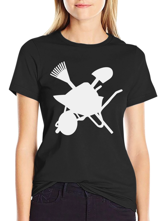 Gardening Tools Graphic Tee - Black Unisex T-Shirt
