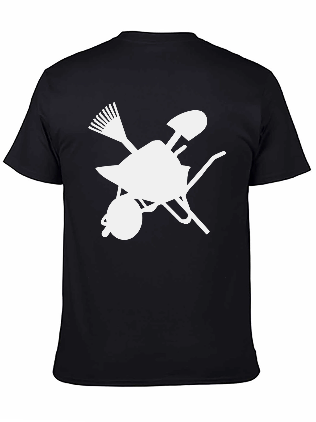 Gardening Tools Graphic Tee - Black Unisex T-Shirt