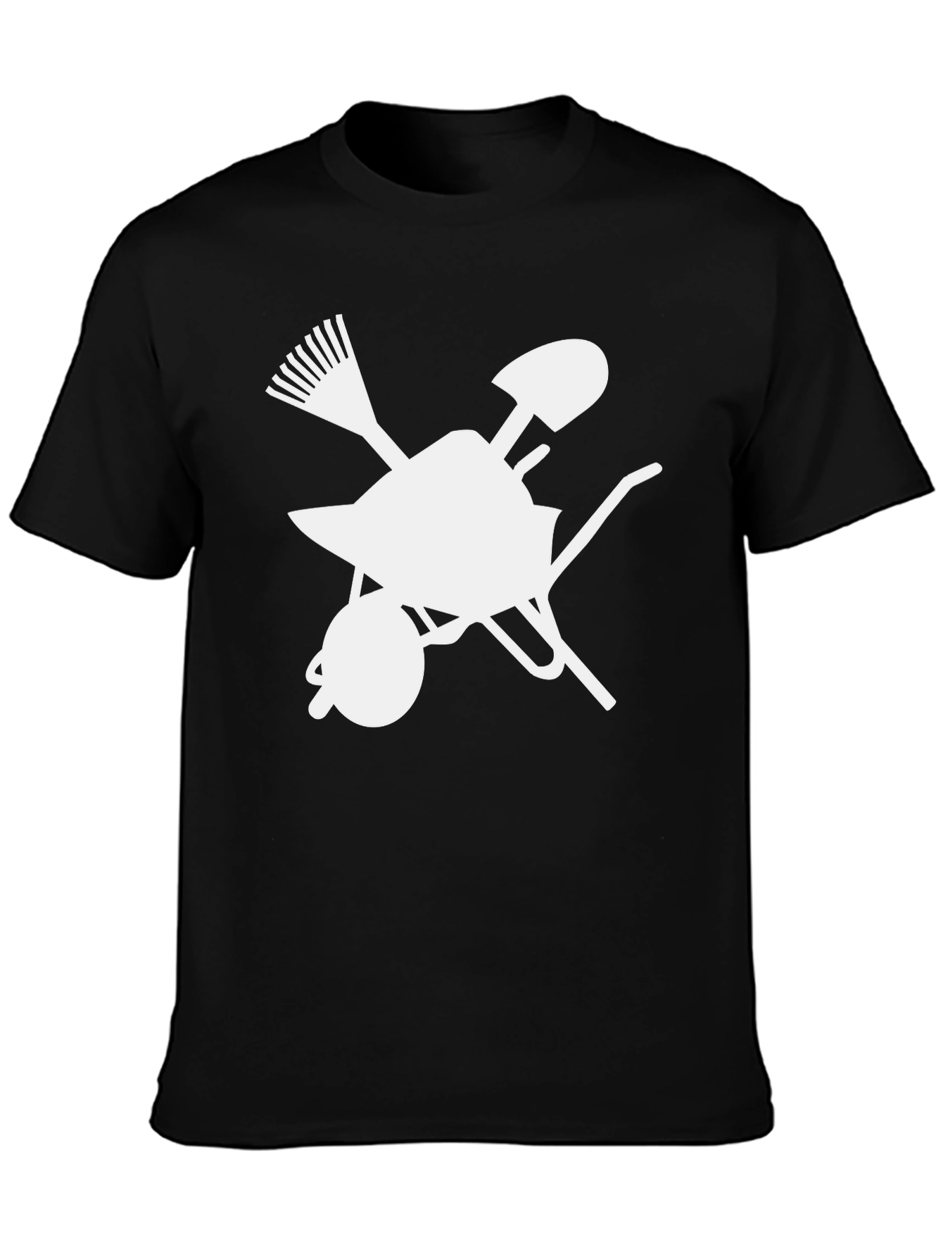 Gardening Tools Graphic Tee - Black Unisex T-Shirt
