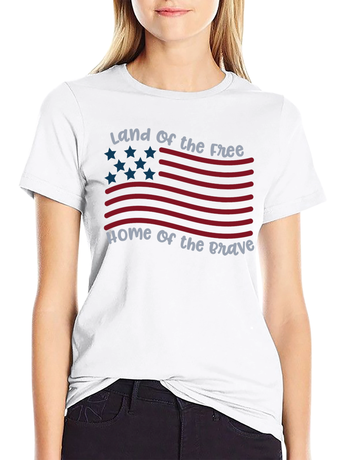 Patriotic Land of the Free Graphic Tee